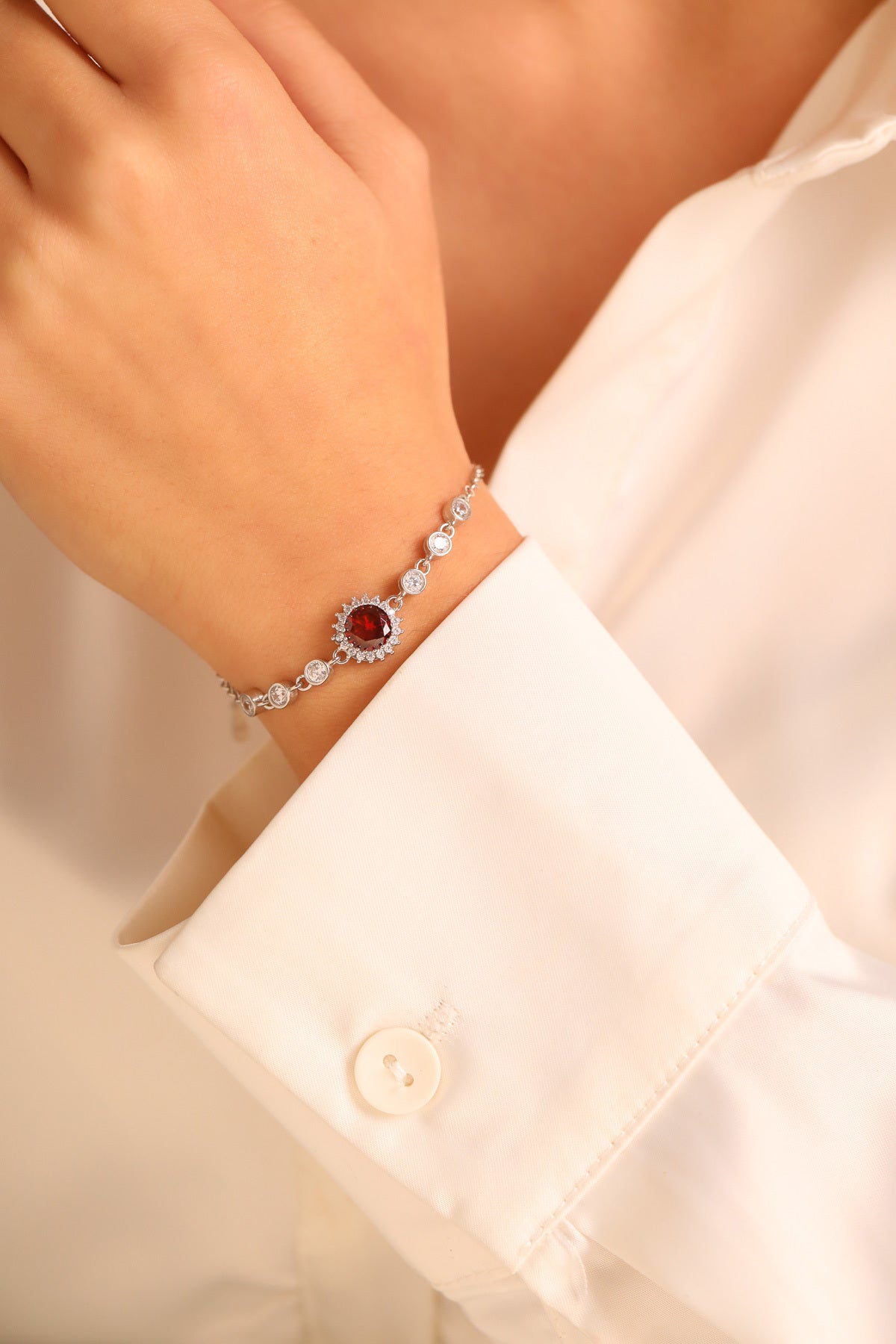 925 Ayar Gümüş Sıralı Bileklik Kadın (ÖZEL KUTULU) - 3