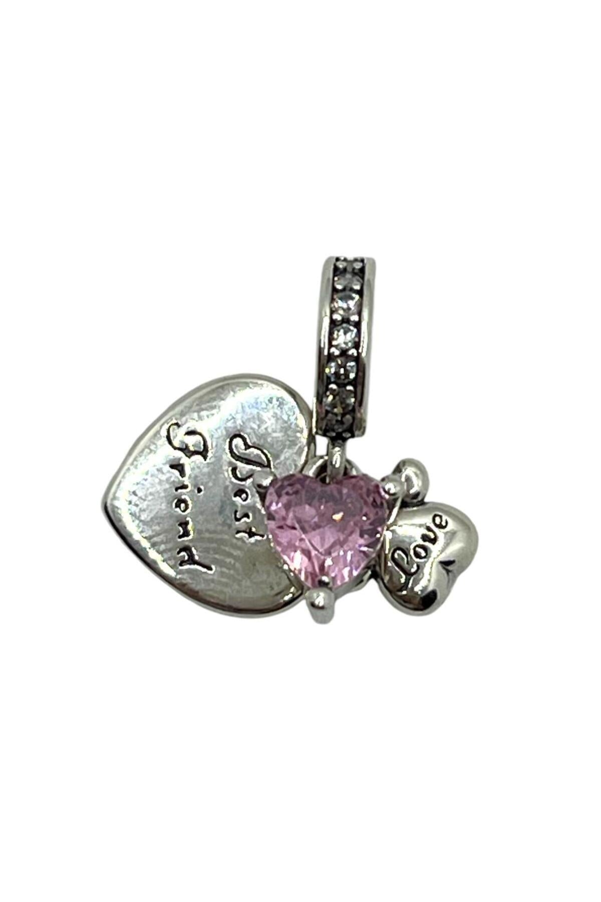 925 Ayar Gümüş 'best Friend' Yazılı Charm