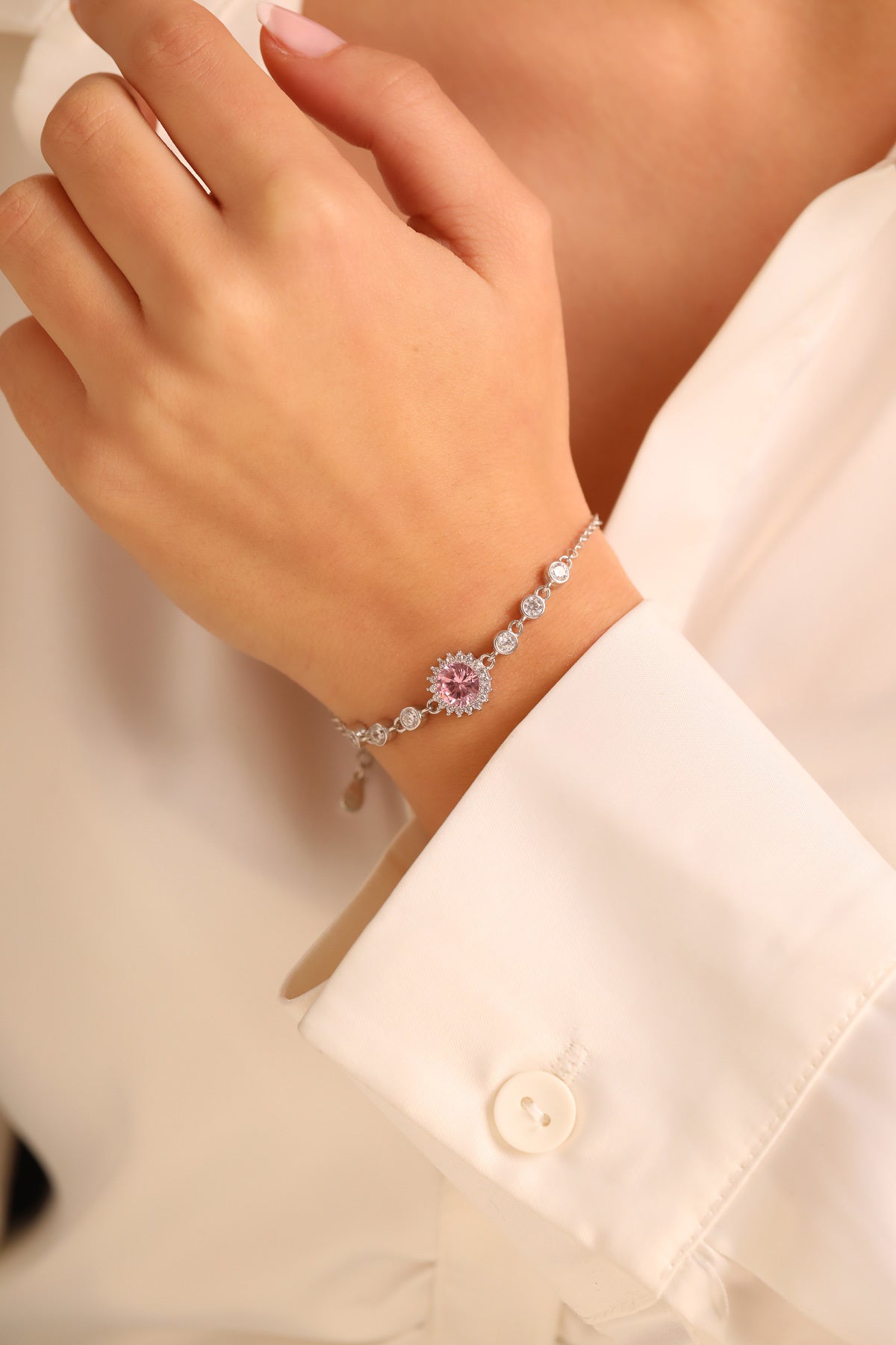 925 Ayar Gümüş Sıralı Bileklik Kadın (ÖZEL KUTULU) - 3