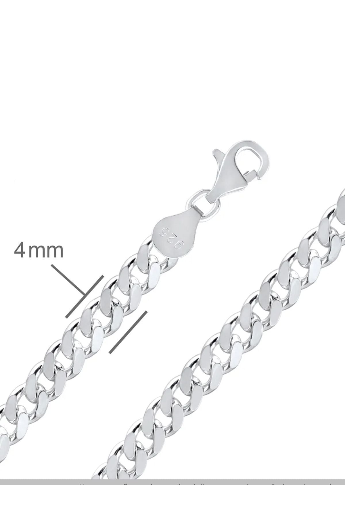 925 Ayar Gümüş 4 mm Gurmet Erkek Bileklik (ÖZEL KUTULU) - 2