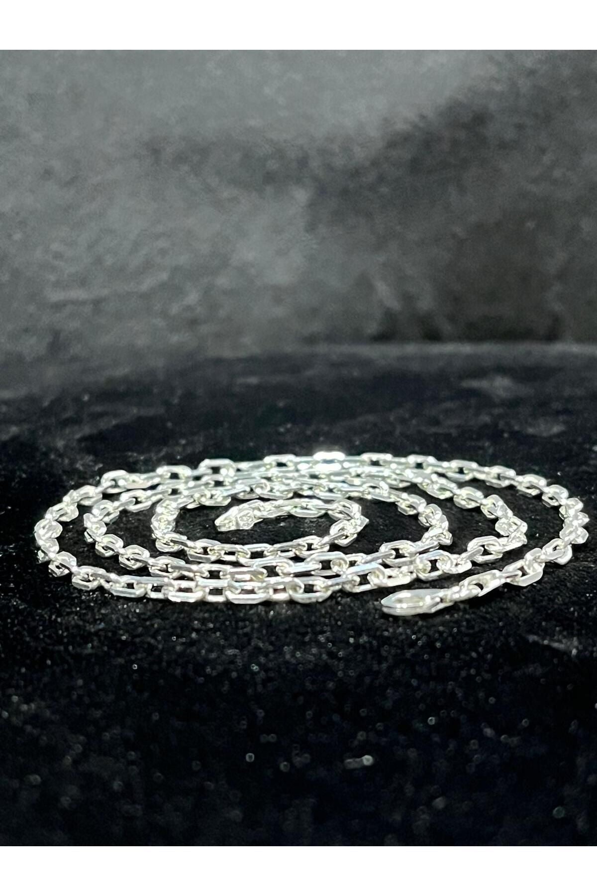 925 Ayar Gümüş 3mm Forse Model Erkek Kolye (ÖZEL KUTULU)