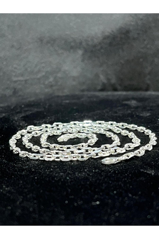 925 Ayar Gümüş 3mm Forse Model Erkek Kolye (ÖZEL KUTULU)