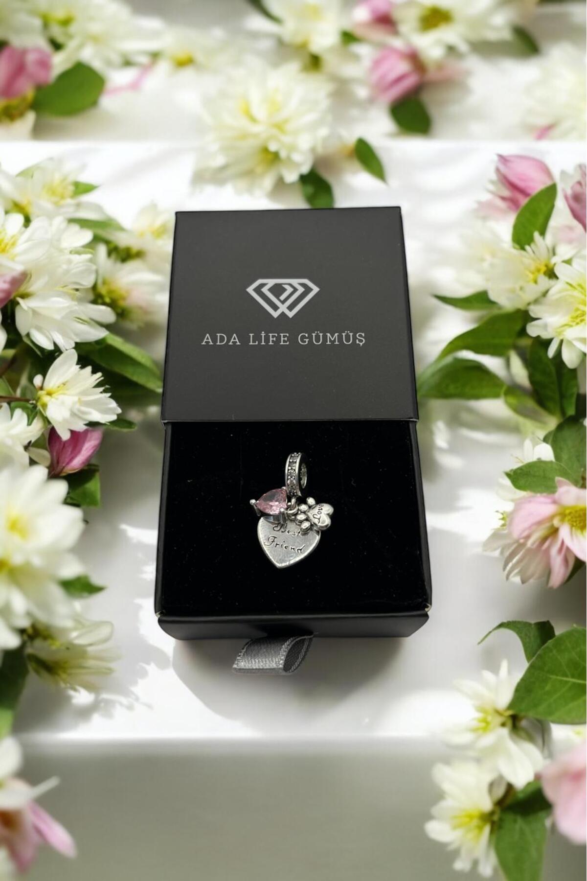 925 Ayar Gümüş 'best Friend' Yazılı Charm - 2